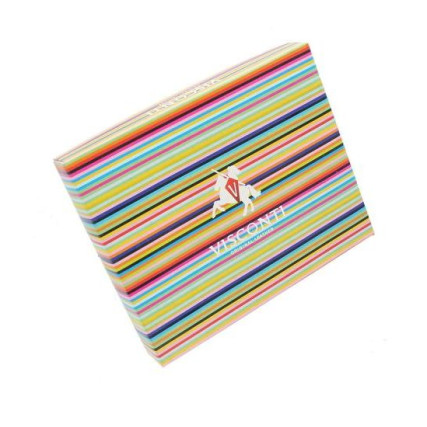 Визитница кожаная Visconti черная BD11 BLK/RD/ORG – Фото 4