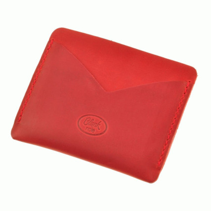 Кард-кейс (слим) кожаный 5.0 Blanknote красный BN-KK-5-coral – Фото 2