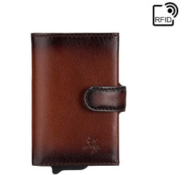 Мужской кожаный кошелек Visconti AT57 Noah c RFID (Burnish Tan)