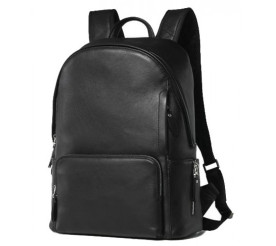 Кожаный рюкзак TIDING черный B3-122A