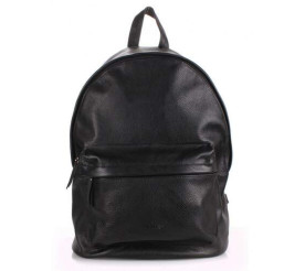Кожаный рюкзак POOLPARTY черный backpack-leather-black