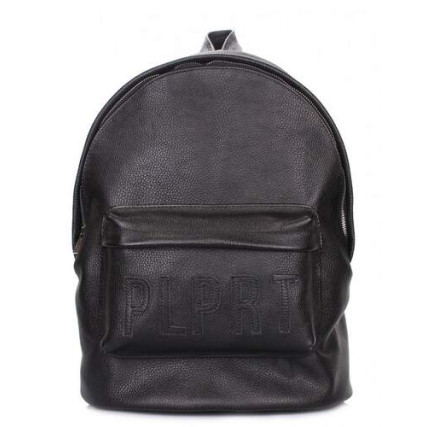 Кожаный рюкзак POOLPARTY черный backpack-plprt-leather-black – Фото 1