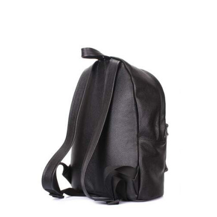 Кожаный рюкзак POOLPARTY черный backpack-plprt-leather-black – Фото 3