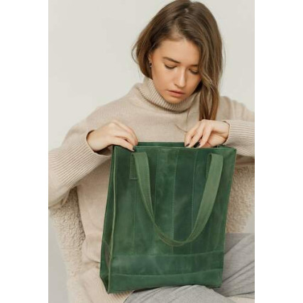 Женская кожаная сумка Blanknote &quot;Бэтси&quot; зеленая BN-BAG-10-iz – Фото 1