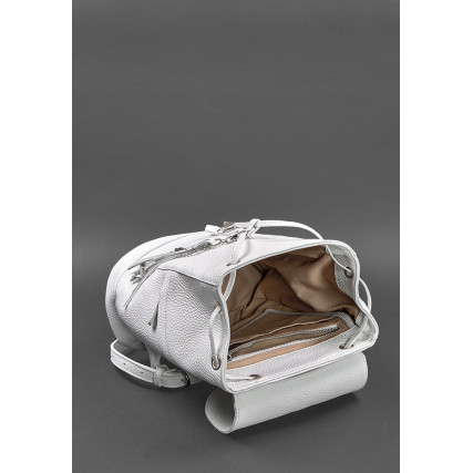 Кожаный рюкзак BlankNote Олсен белый BN-BAG-13-white – Фото 4
