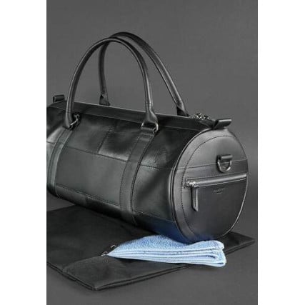 Кожаная дорожная сумка BlankNote Harper черная BN-BAG-14-g