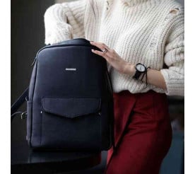 Кожаный рюкзак BlankNote COOPER синий BN-BAG-19-mystic