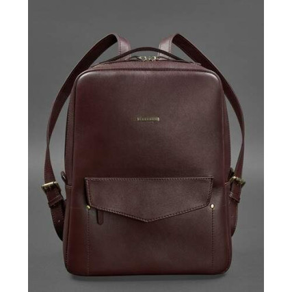 Кожаный рюкзак BlankNote COOPER бордовый BN-BAG-19-vin – Фото 1