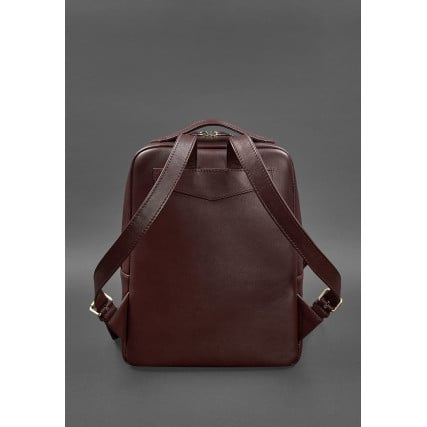 Кожаный рюкзак BlankNote COOPER бордовый BN-BAG-19-vin – Фото 3