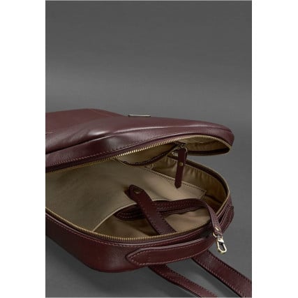 Кожаный рюкзак BlankNote COOPER бордовый BN-BAG-19-vin – Фото 4