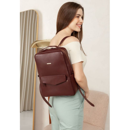 Кожаный рюкзак BlankNote COOPER бордовый BN-BAG-19-vin – Фото 5