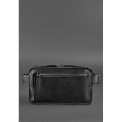 Кожаная сумка на пояс DROPBAG MAXI черная BN-BAG-20-g-kr – Фото 4