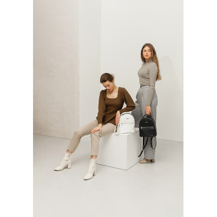 Кожаный рюкзак BlankNote Kylie белый BN-BAG-22-white – Фото 3