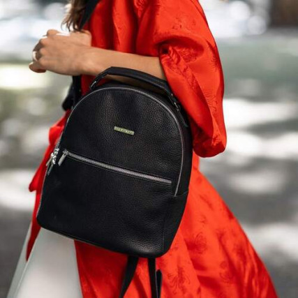 Кожаный рюкзак BlankNote Kylie черный BN-BAG-22-onyx – Фото 2