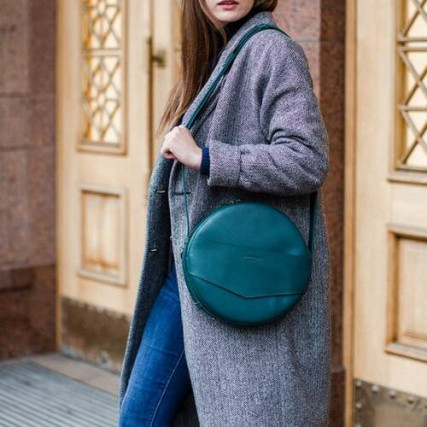 Круглая сумка-рюкзак BlankNote MAXI Малахит BN-BAG-30-malachite – Фото 1