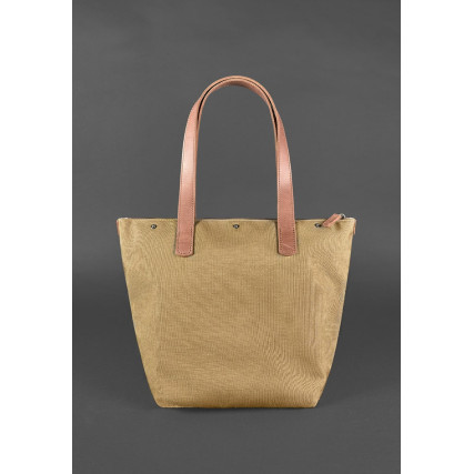 Женская кожаная сумка Blanknote Пазл L светло-коричневая BN-BAG-33-k-kr – Фото 3