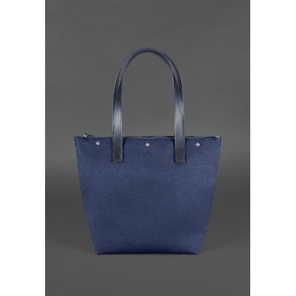 Женская кожаная сумка Blanknote Пазл L синяя BN-BAG-33-nn – Фото 3