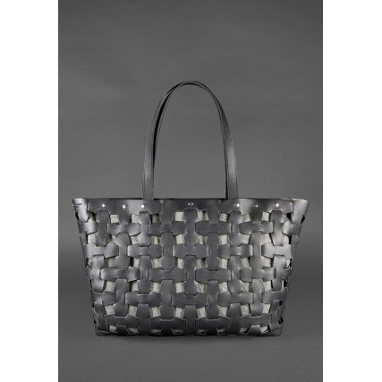 Женская кожаная сумка Blanknote Пазл XL черная BN-BAG-34-g – Фото 2