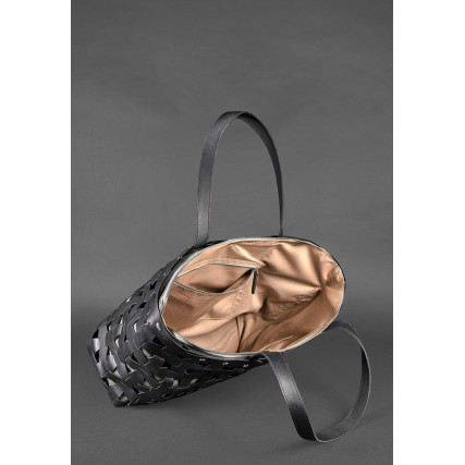 Женская кожаная сумка Blanknote Пазл XL черная BN-BAG-34-g – Фото 4