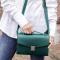 Женская кожаная сумка-кроссбоди Lola зеленая BN-BAG-35-malachite