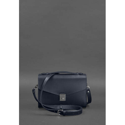 Женская кожаная сумка-кроссбоди Lola синяя BN-BAG-35-navy-blue