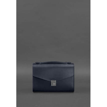 Женская кожаная сумка-кроссбоди Lola синяя BN-BAG-35-navy-blue