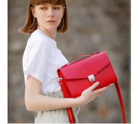 Женская кожаная сумка-кроссбоди Lola красная BN-BAG-35-red