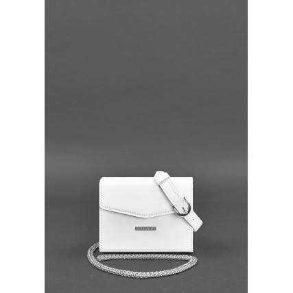 Женская кожаная сумка BlankNote Mini белая BN-BAG-38-2-light – Фото 2