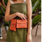 Набор женских кожаных сумок Mini поясная/кроссбоди коралловый BN-BAG-38-living-coral 