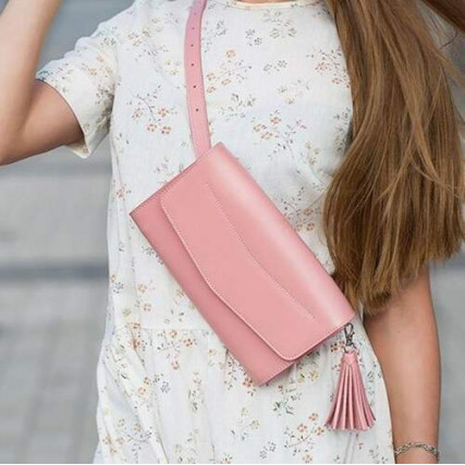 Женская сумка Blanknote "Элис" Розовый персик BN-BAG-7-pink-peach