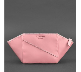 Кожаная женская косметичка Blanknote розовая BN-CB-2-pink-peach