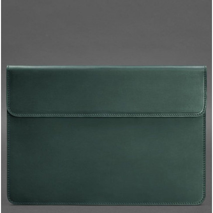 Кожаный чехол-конверт на магнитах для MacBook 15''-16'' зеленый BN-GC-12-iz – Фото 1