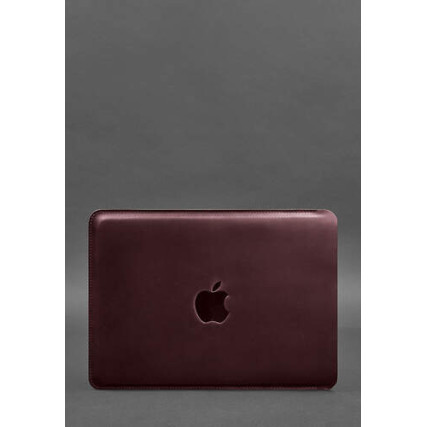 Кожаный чехол для MacBook 13'' бордовый BN-GC-7-vin-kr – Фото 1