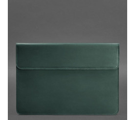Кожаный чехол-конверт на магнитах для MacBook  13'' зеленый BN-GC-9-iz