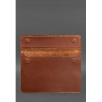 Кожаный чехол-конверт на магнитах для MacBook 13'' светло-коричневый BN-GC-9-k-kr