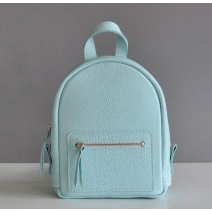 Кожаный рюкзак JIZUZ BABY SPORT голубой – Фото 1