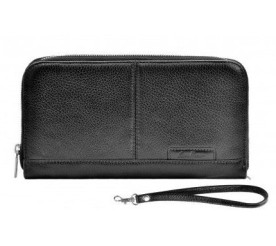 Кожаный клатч Issa Hara черный