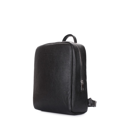 Женский кожаный рюкзак Poolparty черный cult-leather-black – Фото 2