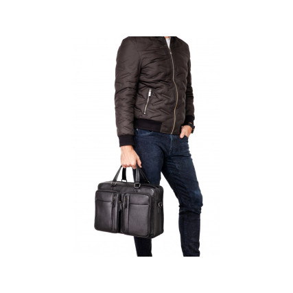 Мужская кожаная сумка RoyalBag – Фото 5