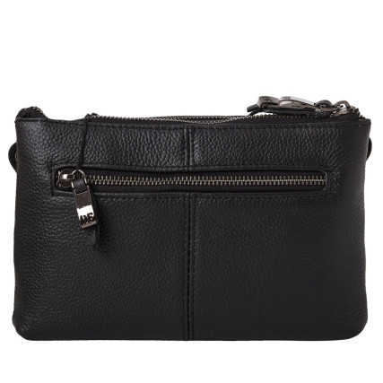 Кожаная женская черная сумка на плечо Dor Flinger  (Германия) – Фото 4