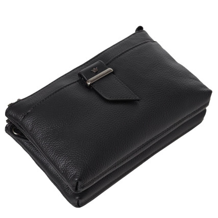 Кожаная женская черная сумка на плечо Dor Flinger  (Германия) – Фото 5