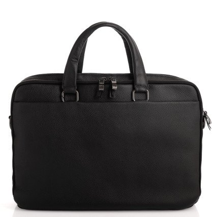 Мужской кожаный портфель Dor Flinger (Германия) черный DF5359-1black – Фото 2