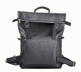 Кожаный рюкзак JIZUZ DESERT черный