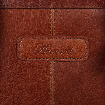 Мужская кожаная сумка через плечо Ashwood (Великобритания) светло-коричневая G33 HONEY – Фото 4