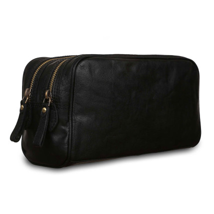 Несессер кожаный Ashwood черный G37 BLACK – Фото 3