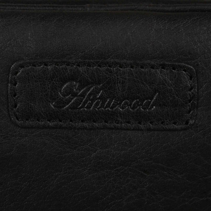 Несессер кожаный Ashwood черный G37 BLACK – Фото 5