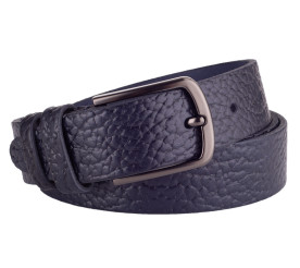 Кожаный ремень KREMEN синий