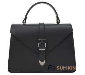 Кожаная женская сумка Virginia Conti (Италия) черная VC02451_gblack 