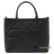 Кожаная женская сумка Virginia Conti (Италия) черная VC03153_fblack