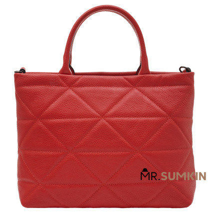 Кожаная женская красная сумка Virginia Conti (Италия) VC03153_fred
